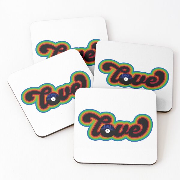 Item preview, Love Vinyl Bubble Retro Vintage Sign designed and sold by DreamSwiftly.