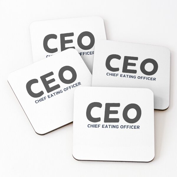 Item preview, CEO Chief Eating Officer Black designed and sold by champagnemoment.