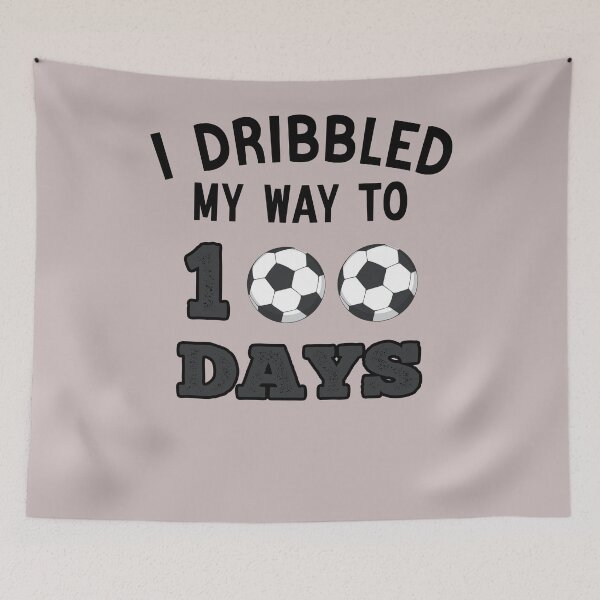 Item preview, I Dribbled My Way To 100 Days Soccer Funny Student School designed and sold by Sarah38.