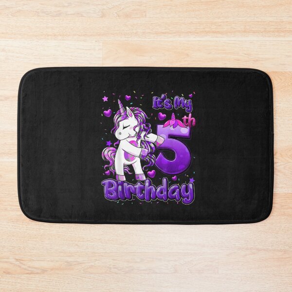 Item preview, 5 Years Old Unicorn Flossing 5th Birthday Girl Unicorn Party T-Shirt designed and sold by Francois-Lemann.