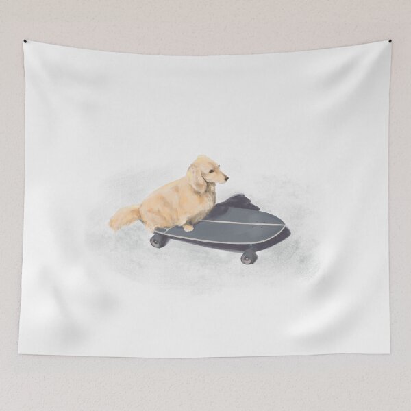 Item preview, 狗玩滑板 dog skateboarding designed and sold by Drawabook.