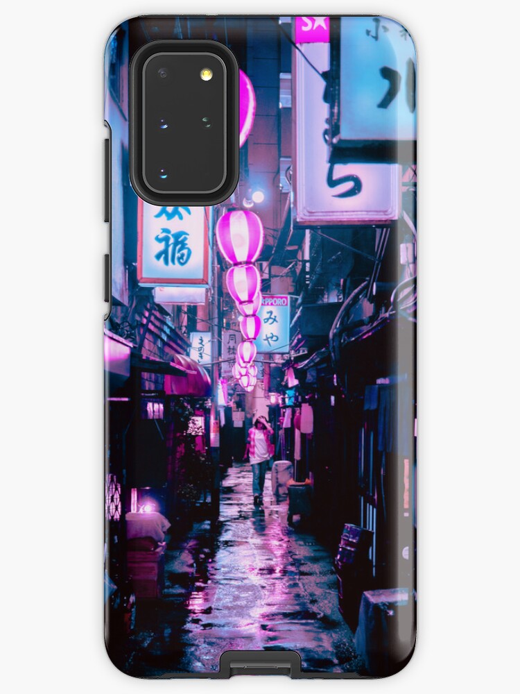 Japanese Street Neon Signs Samsung Galaxy Z Flip 4 Clear Case