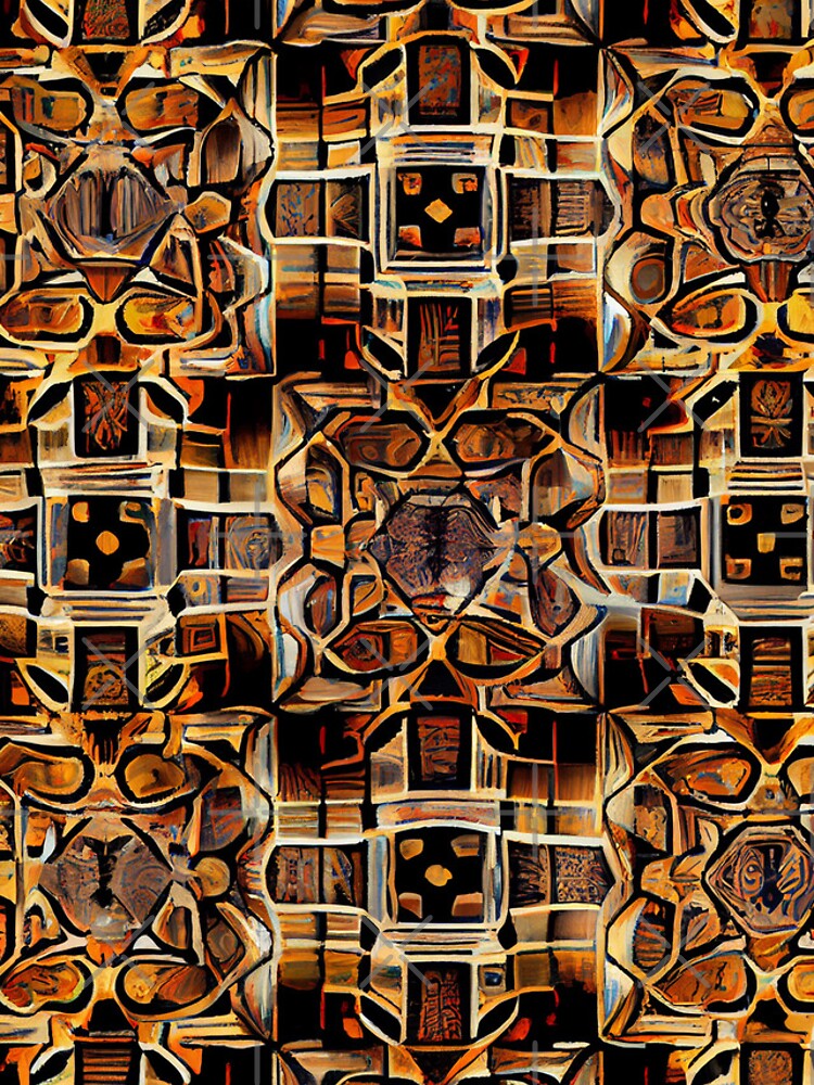 Imagen 4 de 4, Funda de iPhone con la obra Dense Square Artistic Transitional Pattern Digital Painting, diseñada y vendida por CodeAndColors.
