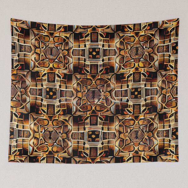 Item preview, Dense Square Artistic Transitional Pattern Digital Painting designed and sold by CodeAndColors.