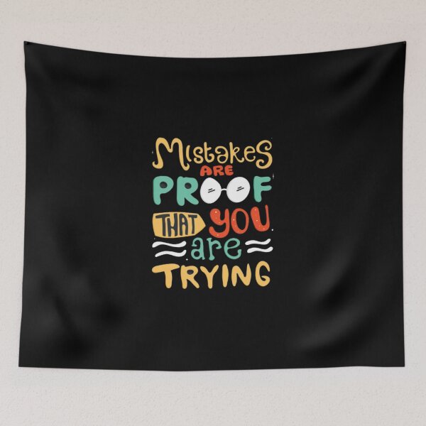 Item preview, mistakes are proof that you are trying designed and sold by Fes7akmaELalam.