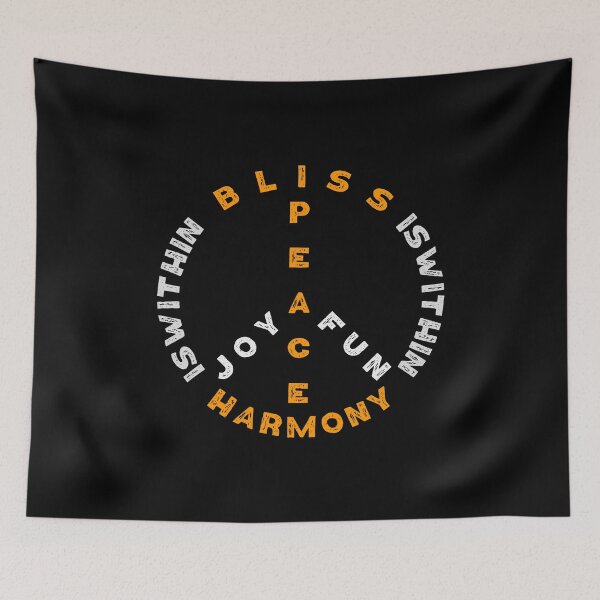 Item preview, Peace Symbol Typography designed and sold by Curator Nation.