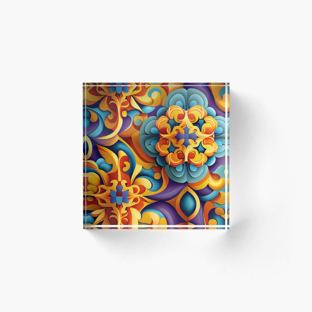 Vista previa del artículo con la obra «Bloque acrílico», diseñado y vendido por CodeAndColors.