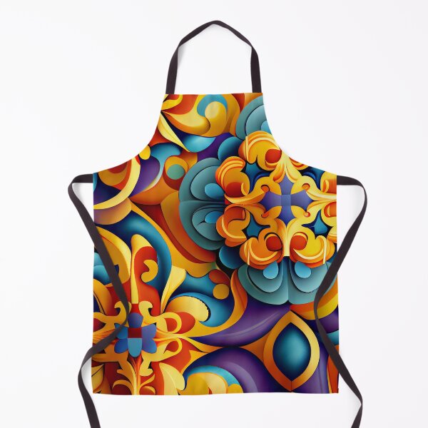Artikelvorschau, Dynamic Colorful New Mediterranean Pattern Digital Painting entworfen und verkauft von CodeAndColors.