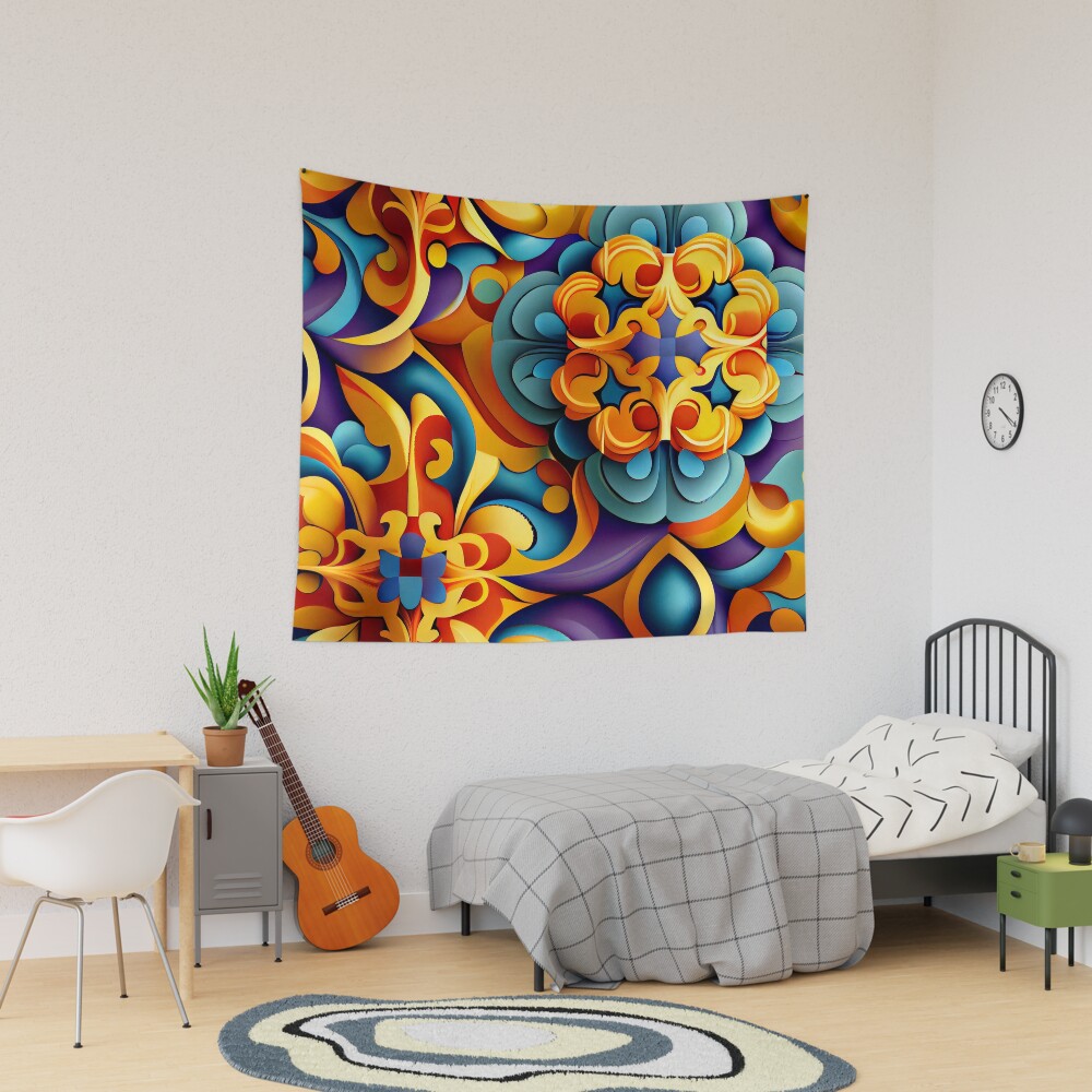 Vista previa del artículo con la obra «Tela decorativa», diseñado y vendido por CodeAndColors.