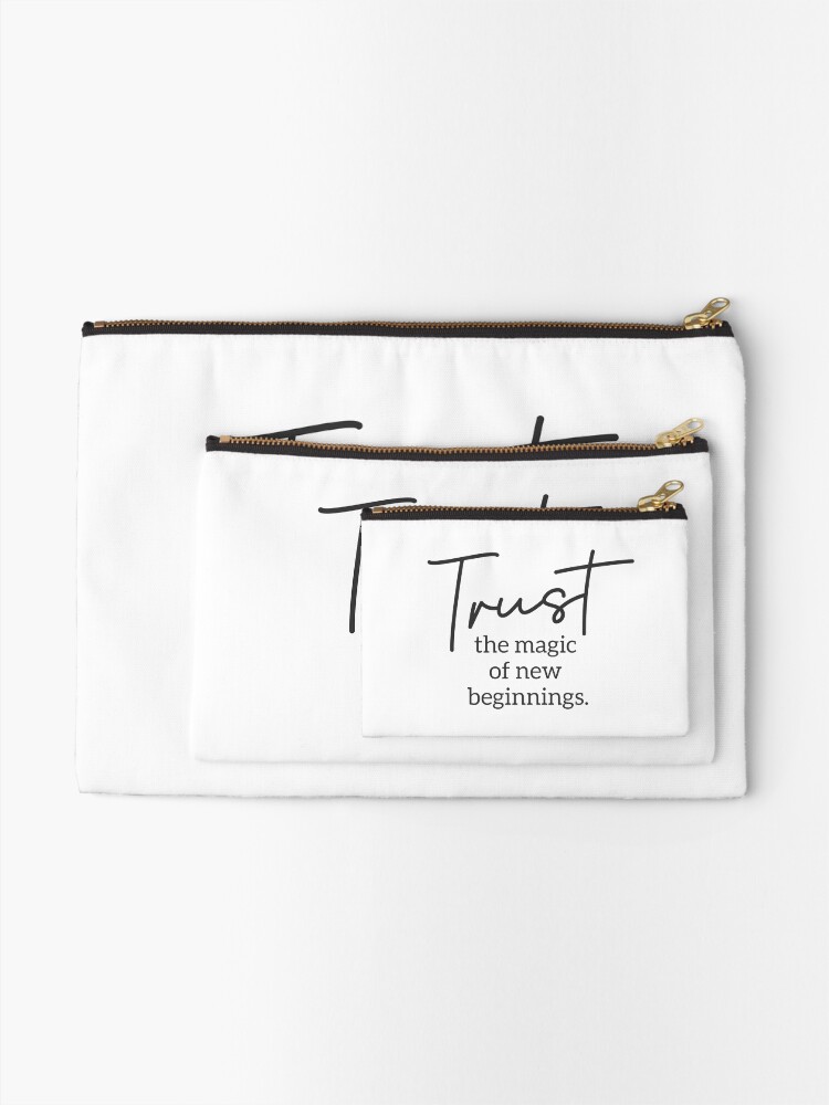 Alternate view of Trust the Magic of New Beginnings Zipper Pouch