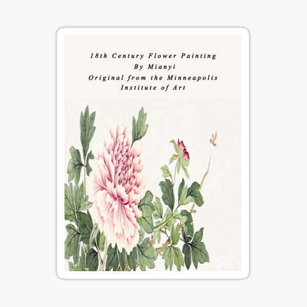 "Japanese Flower painting by Mianyi, vintage botanical,Japanese