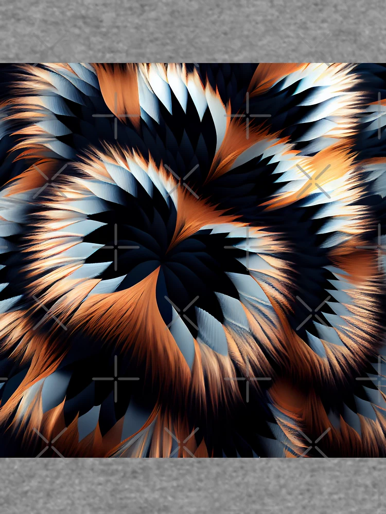 Imagen 6 de 6, Sudadera ligera con la obra Furry Modern Pattern Digital Painting, diseñada y vendida por CodeAndColors.