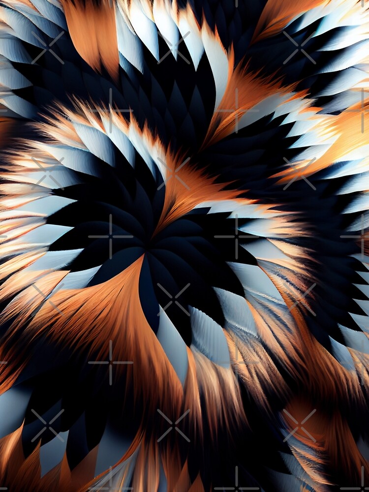 Thumbnail 5 von 5, A-Linien Kleid, Furry Modern Pattern Digital Painting designt und verkauft von CodeAndColors.