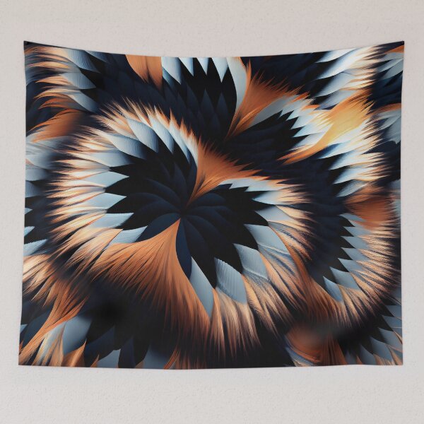 Item preview, Furry Modern Pattern Digital Painting designed and sold by CodeAndColors.