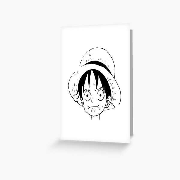 Luffy's Scar Lineart Greeting Card for Sale by Superdooperman