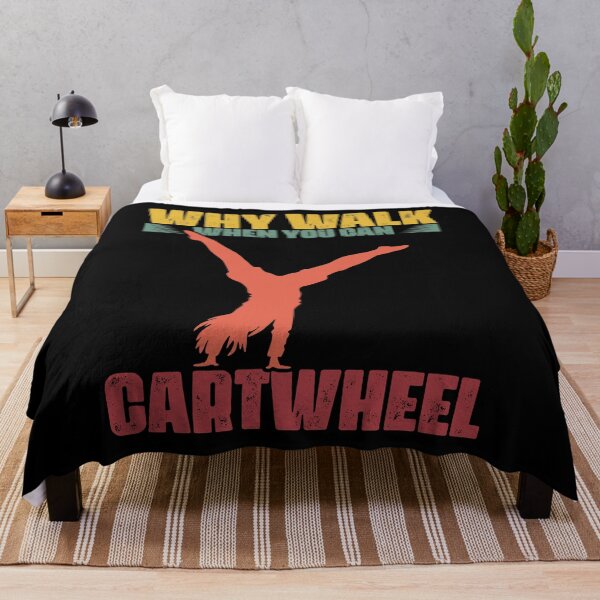 Item preview, Vintage Why Walk When You Can Cartwheel Gymnastics A Gymnast designed and sold by Nessshirts.