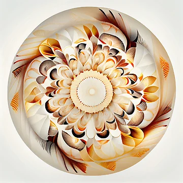 Vorschaubild zum Design Circular Soft Bold Natural Pattern Digital Painting von CodeAndColors