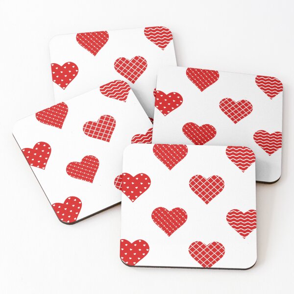 Item preview, Valentine's day love red hearts pattern design designed and sold by GraphicDream.