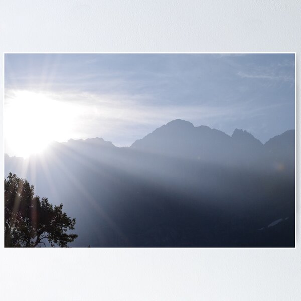 Item preview, Lichtstrahlen mit den Bergen designed and sold by MontanaWolves21.