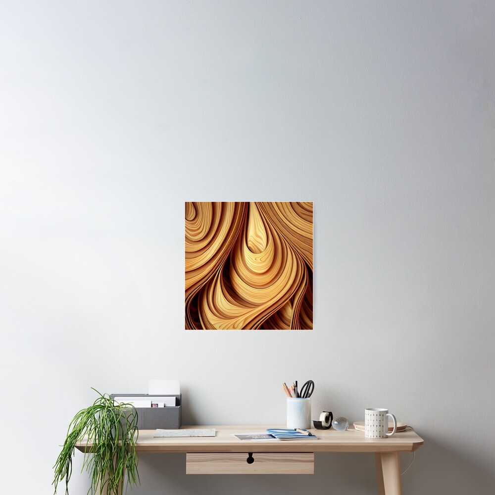 Vista previa del artículo con la obra «Póster», diseñado y vendido por CodeAndColors.
