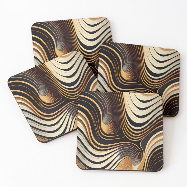 Item preview, Flowing Line Pattern Digital Painting designed and sold by CodeAndColors.