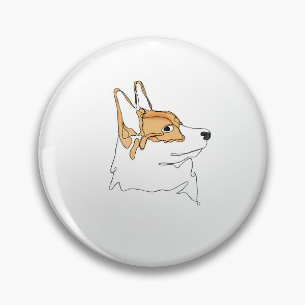 Item preview, One Line Corgi Color designed and sold by haakondesign.