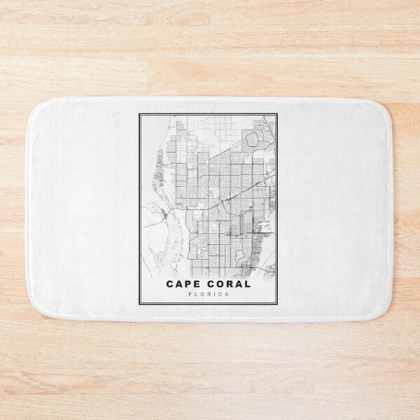 Item preview, Cape Coral Map designed and sold by Tamas Das.
