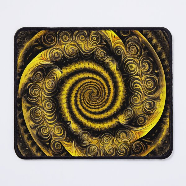 Artikelvorschau, Swirling Circular Rough Crafty Transitional Pattern Digital Painting entworfen und verkauft von CodeAndColors.