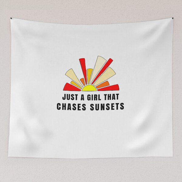 Item preview, JUST A GIRL THAT CHASES SUNSETS designed and sold by KatisDesign.