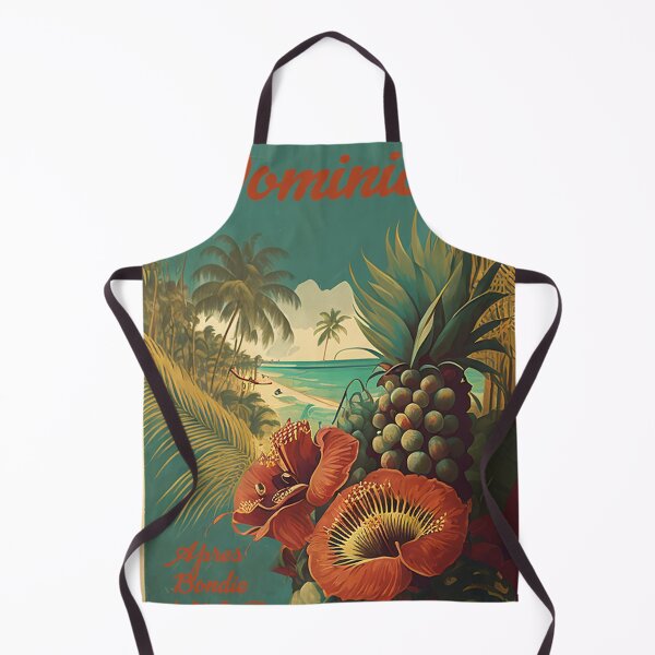 Item preview, Dominica Vintage Travel Art Poster designed and sold by OldTravelArt.