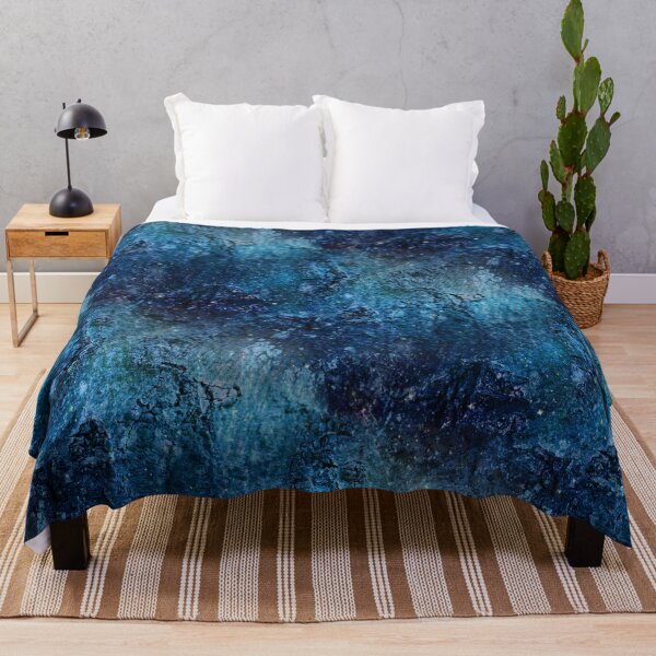 Item preview, Blue painted beech bark designed and sold by AdioraStore.