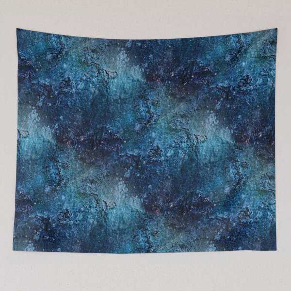 Item preview, Blue painted beech bark designed and sold by AdioraStore.