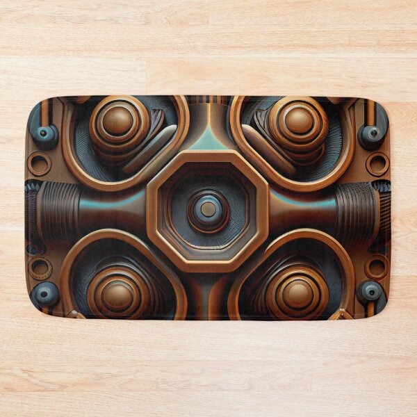 Item preview, Three Dimensional Artistic Industrial Pattern Digital Painting designed and sold by CodeAndColors.