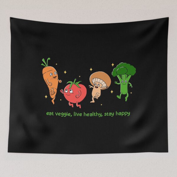Item preview, Eat Veggie Live Healthy Stay Happy designed and sold by Kimprut.