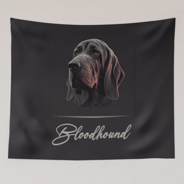 Item preview, Bloodhound Portrait designed and sold by Best-Breeds.