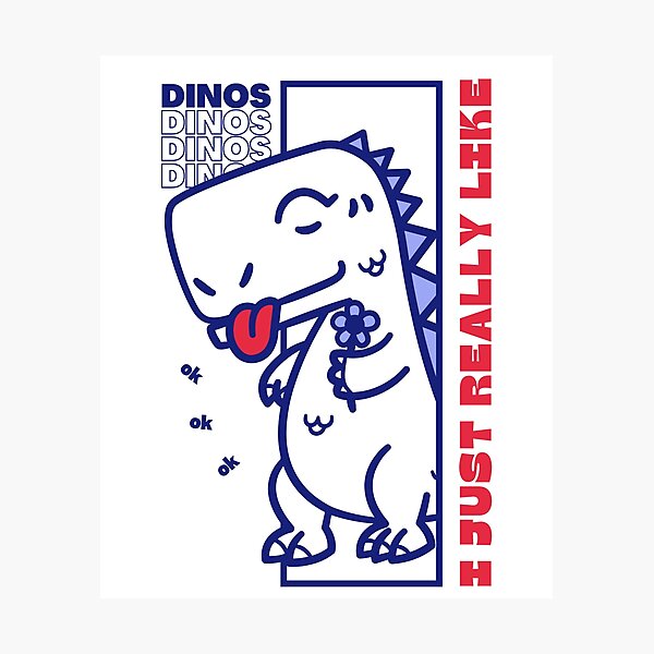 Artikel-Vorschau von Ich mag Dinos einfach sehr, Ok, süß, designt und verkauft von Colors nature.