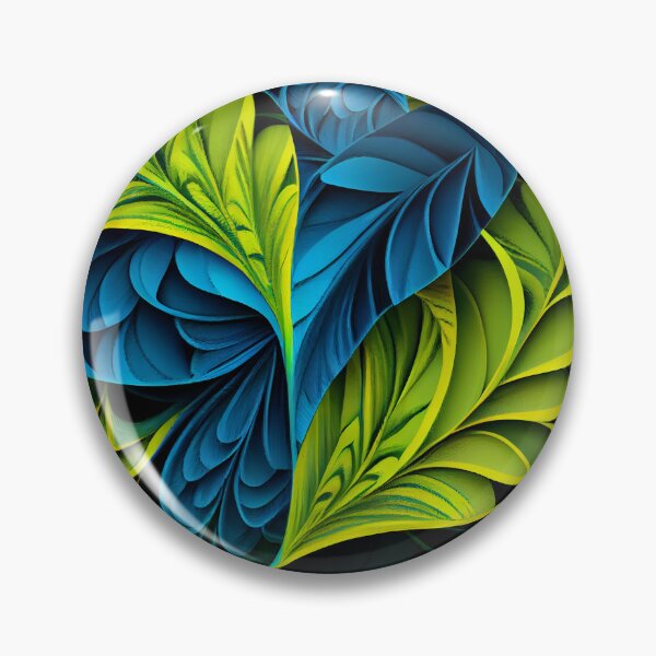 Artikelvorschau, Yellow Green Blue Natural Pattern Digital Painting entworfen und verkauft von CodeAndColors.