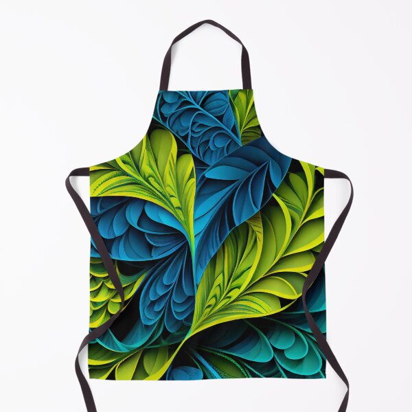Aperçu de l'œuvre Yellow Green Blue Natural Pattern Digital Painting créée et vendue par CodeAndColors.