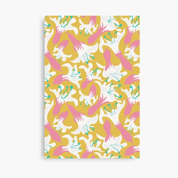 Aperçu de l'œuvre   Résumé Moonflower jaune bg créée et vendue par Claudia S. Design.