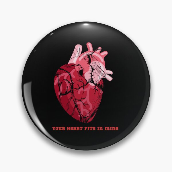 Item preview, Your heart fits in mine ! - Anatomically Correct Heart - pink designed and sold by ChanelleFyve.