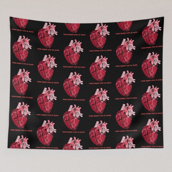 Item preview, Your heart fits in mine ! - Anatomically Correct Heart - pink designed and sold by ChanelleFyve.