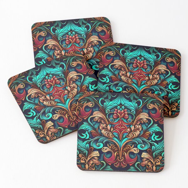 Item preview, Sketched Victorian Saturated Intense Modern Pattern Digital Painting designed and sold by CodeAndColors.