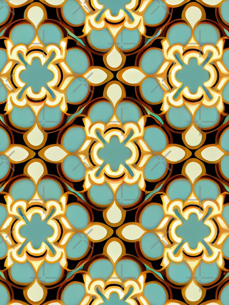 Aperçu 5 sur 5. Robe trapèze avec l'œuvre Smooth Classic Scandifornian Pattern Digital Painting créée et vendue par CodeAndColors.