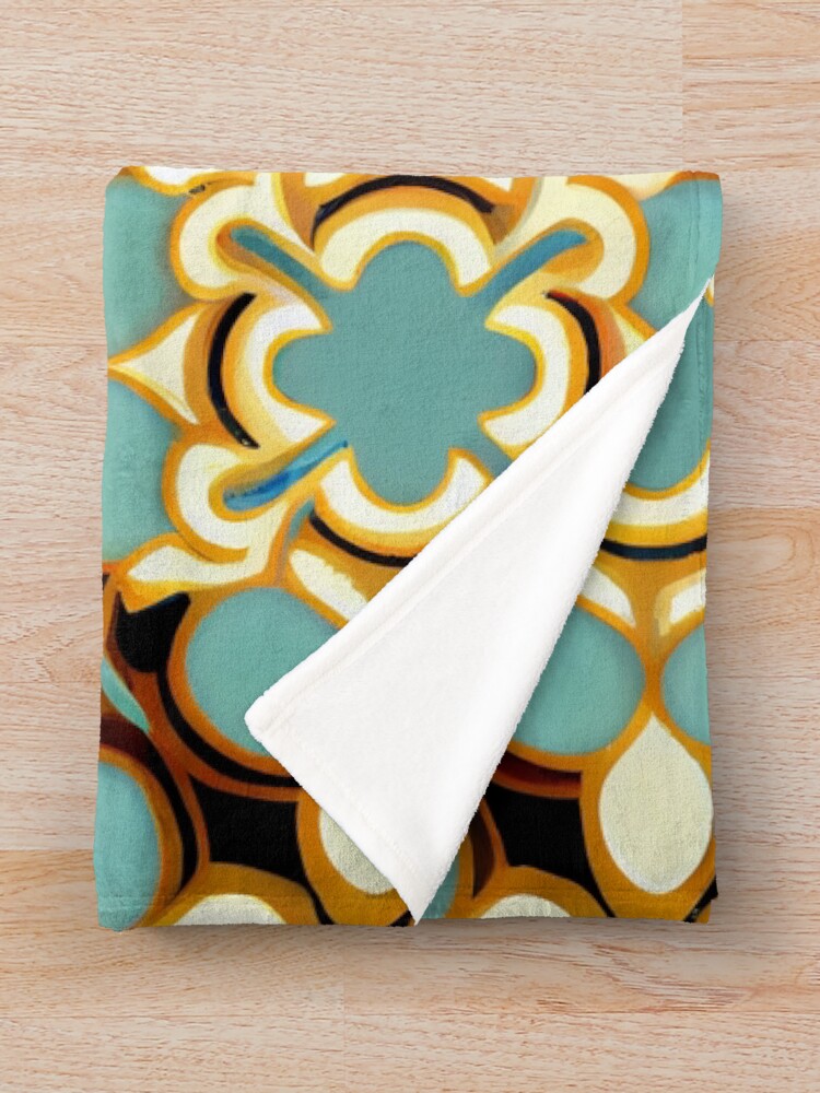 Imagen 3 de 6, Manta con la obra Smooth Classic Scandifornian Pattern Digital Painting, diseñada y vendida por CodeAndColors.