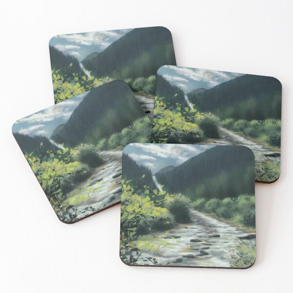 Item preview,  Austria, Krimml waterfalls - virtual pleinair painting designed and sold by EmeraldeaArt.