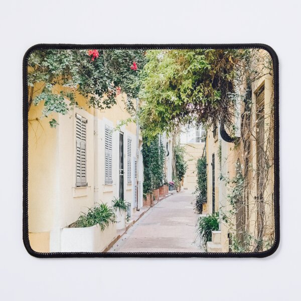 Item preview, Antibes Flowers, Travel France Print, French Riviera City Street, Cote d'Azur Charming Town Print designed and sold by radub85.