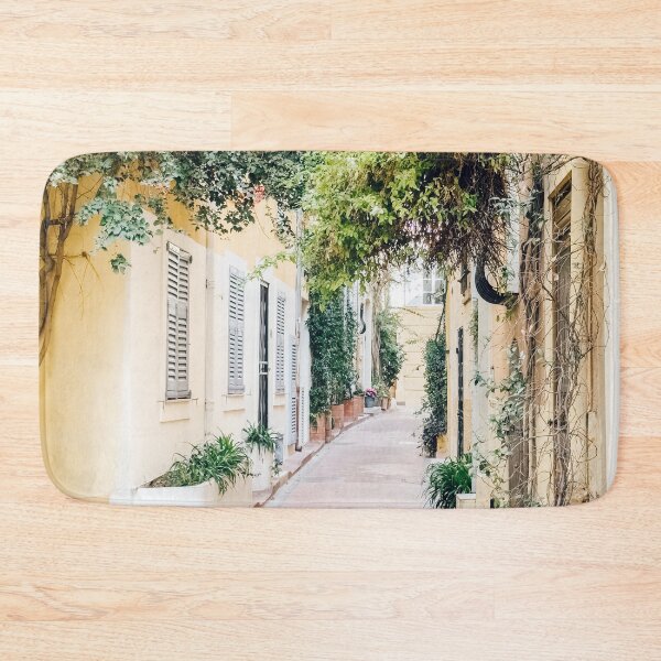 Item preview, Antibes Flowers, Travel France Print, French Riviera City Street, Cote d'Azur Charming Town Print designed and sold by radub85.