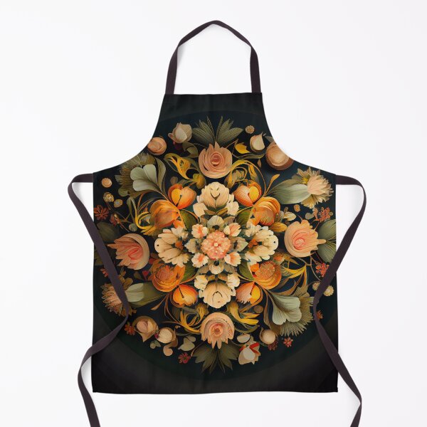 Aperçu de l'œuvre Circular Floral Pattern Digital Painting créée et vendue par CodeAndColors.