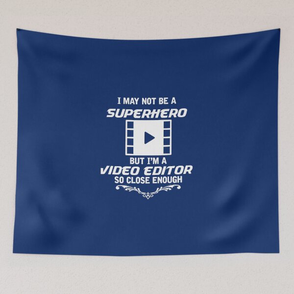Item preview, Not Superhero But Video Editor designed and sold by AlwaysAwesome.