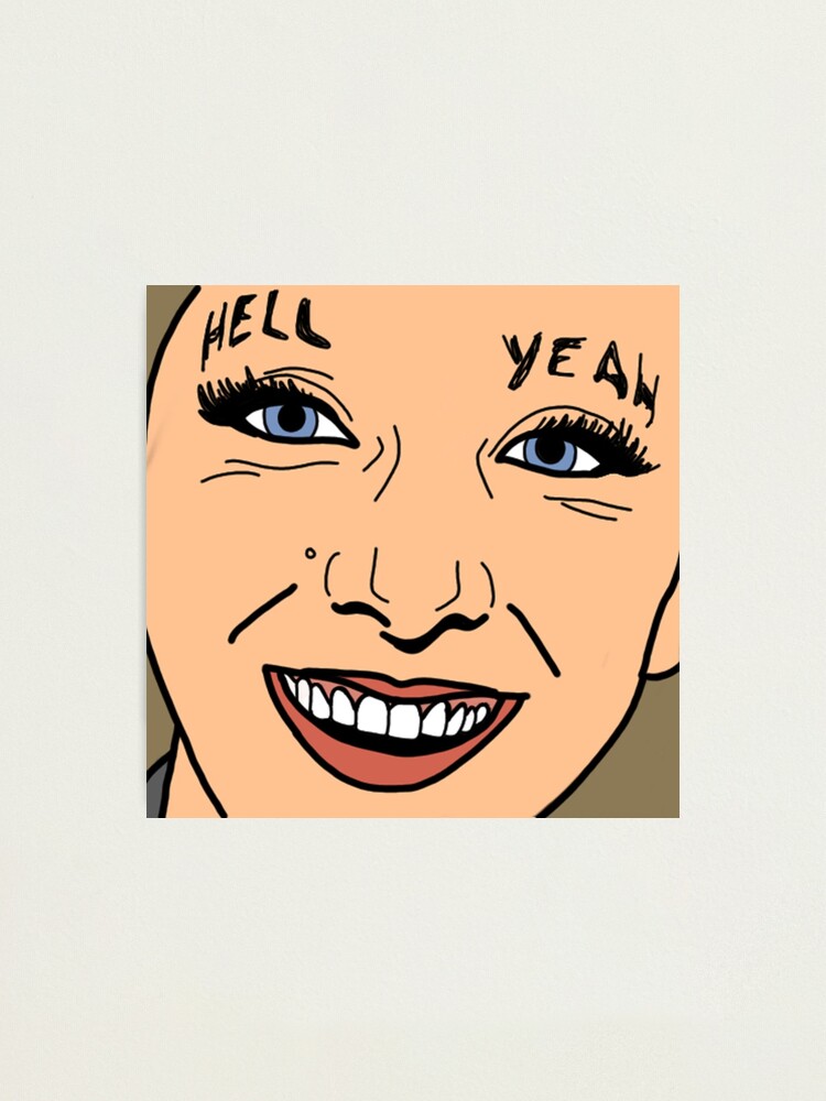 Jenna Marbles Helllll Yeah Photographic Print By Orcquartz Redbubble